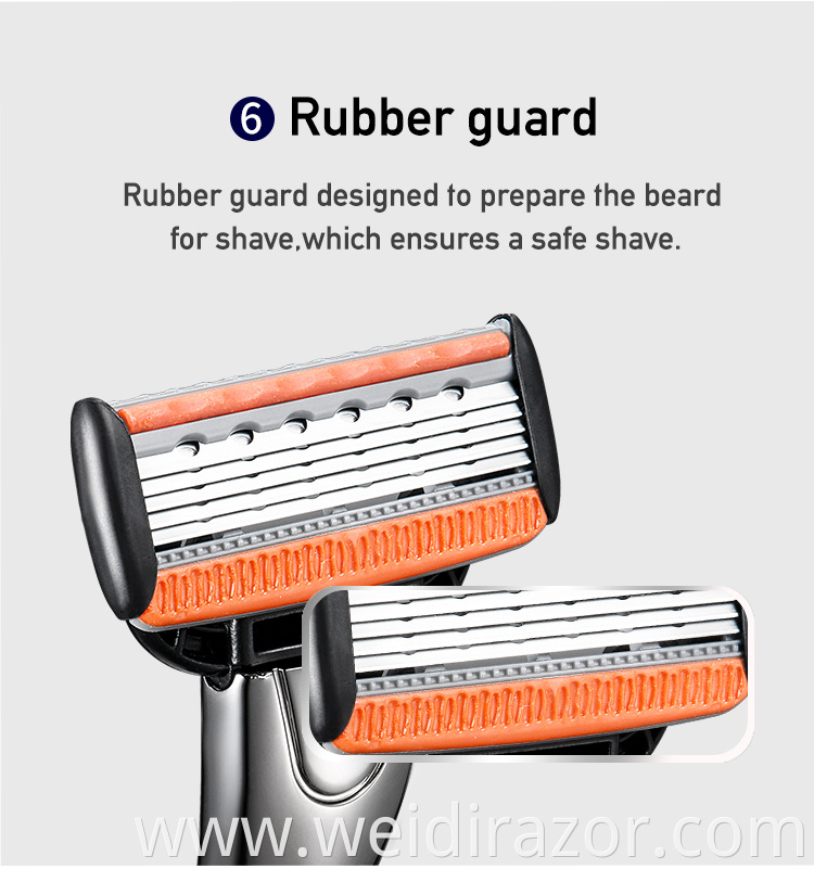 Flexible Razor 5 Blade Men Beard Shaving Razor blades Manufacturer